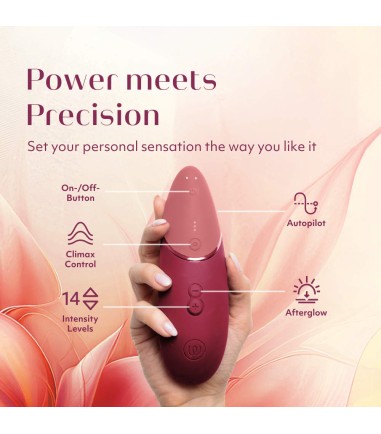 Womanizer - Next, Bordeaux, enkla knappar för styrning