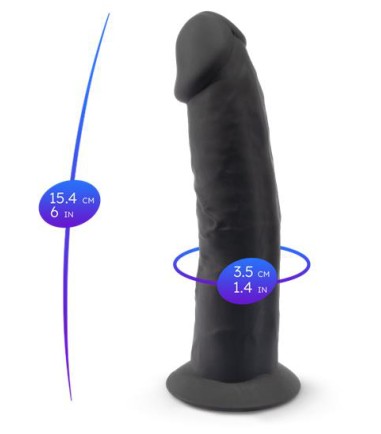 SILEXD - Dual Density Dildo, Model 2, lagom stor dong utan pungkulor