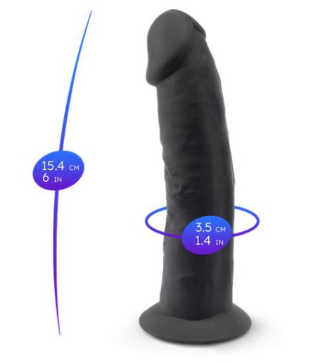 SILEXD - Dual Density Dildo, Model 2, lagom stor dong utan pungkulor
