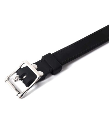 Open Mouth Gag with Nipple Clamps, silikonremmar i svart färg