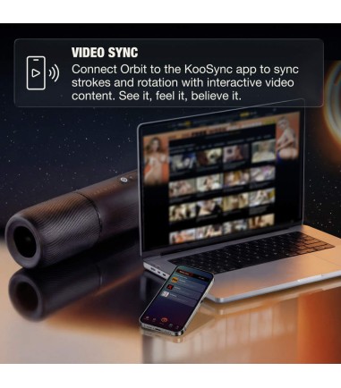 Arcwave - Orbit, Rotating Stroker, using koosync app