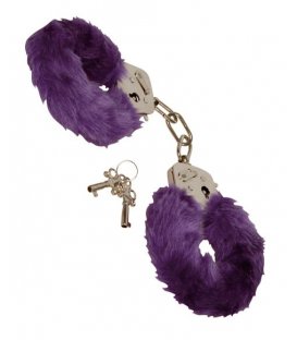 Handbojor med fluff - lila