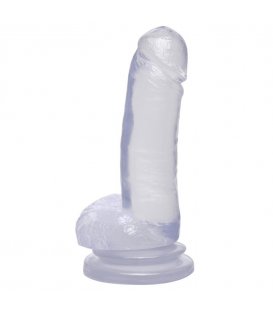 Basix - 8” Suction Cup Dong, klar