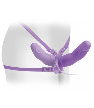 Elite Vibrating Double Delight Strap-On