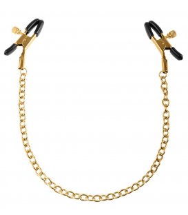 Gold Nipple Chain Clamps