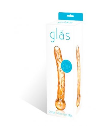 Gläs - Orange Tickler Glass Dildo