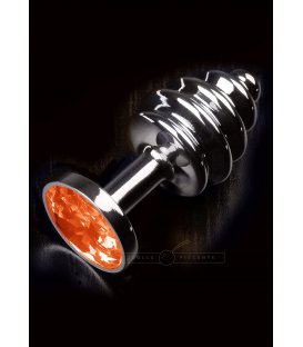 Jewellery - Ribbed Silver Orange, Small