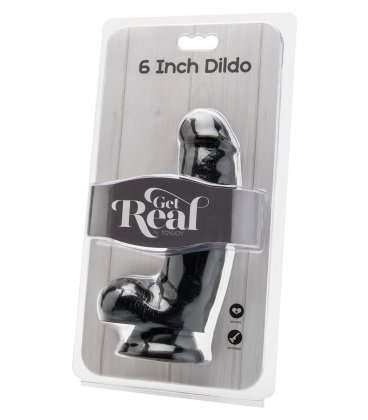 Get Real - 6 Inch Dildo, Svart