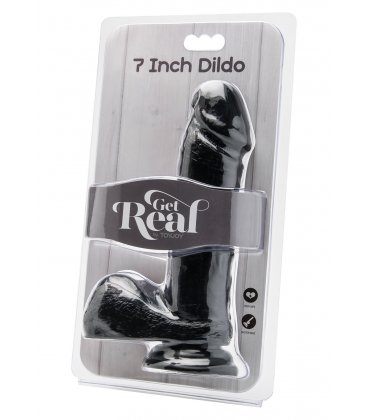 Get Real - 7 Inch Dildo, Black