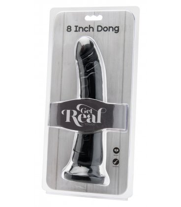 Get Real - 8 Inch Dildo, Black