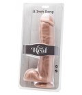 Get Real - 11 Inch Dildo with Balls, Natur