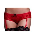 Baci - Red Rose Open Crotch Boyshort Panty