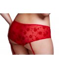 Baci - Red Rose Open Crotch Boyshort Panty