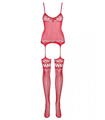 Obsessive - Bodystocking F214, Red