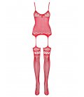 Obsessive - Bodystocking F214, Red