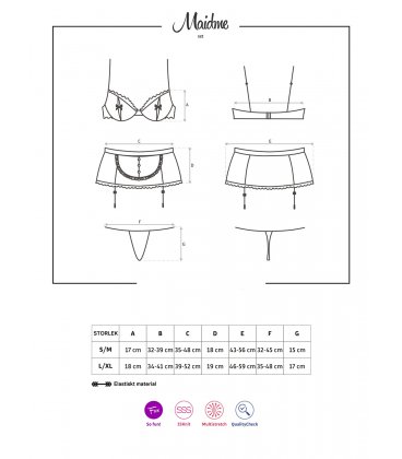 Obsessive - Maidme chemise & thong