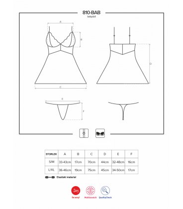 Obsessive - 810 Babydoll & Thong