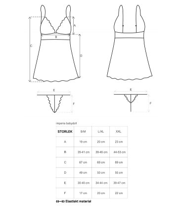 Obsessive - Imperia Babydoll & Thong