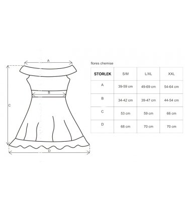 Obsessive - Flores Babydoll & Thong, Black