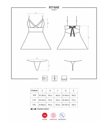 Obsessive - 817 Babydoll & Thong