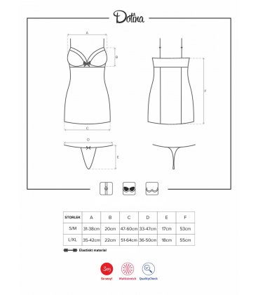 Obsessive - Dotina chemise & thong