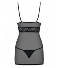 Obsessive - 812 chemise & thong, Black