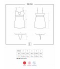 Obsessive - 812 chemise & thong, Black