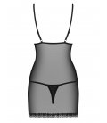 Obsessive - 820 chemise & thong, Black