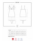 Obsessive - 820 chemise & thong, Black