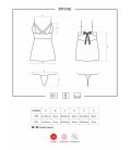 Obsessive - 817 chemise & thong, Black