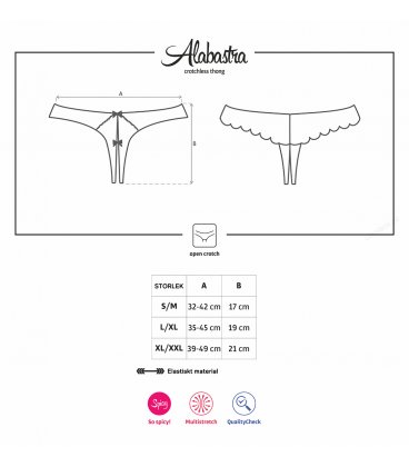 Obsessive - Alabastra Crotchless Thong