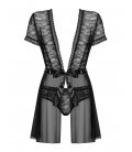 Obsessive - Swanita Robe & Panties, Black