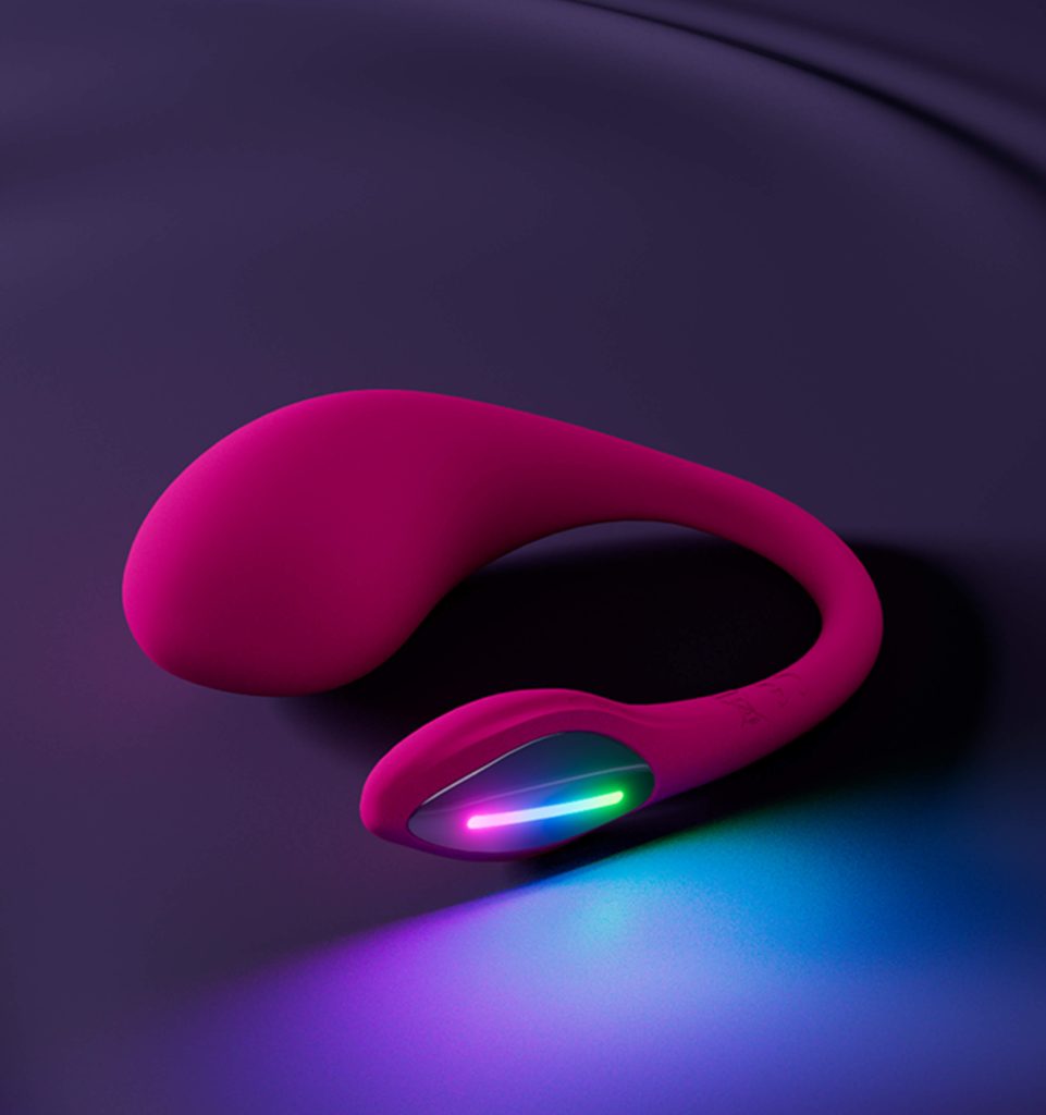 Lovense Lush 4, ägg med LED-ljus