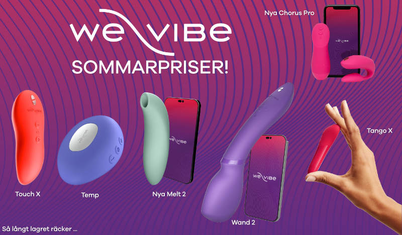 We-Vibe Sommarkampanj med galna, l&aring;ga priser!