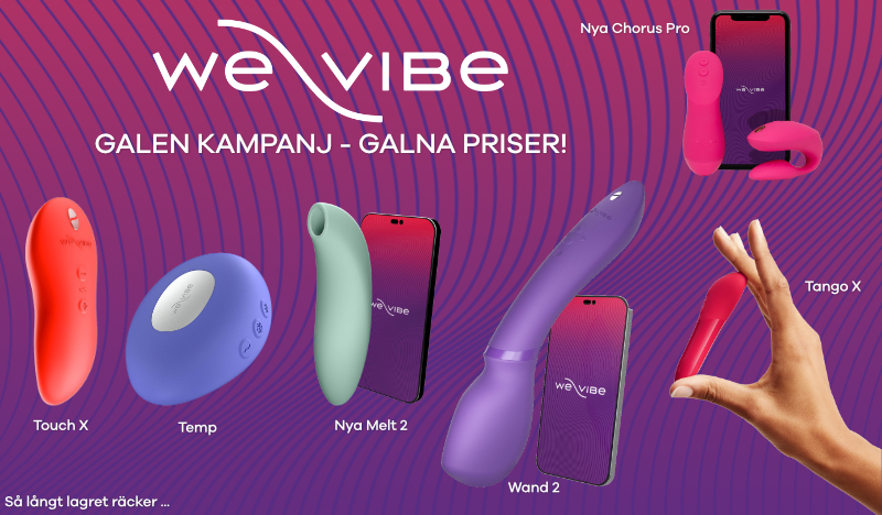 We-Vibe kampnaj med galna, l&aring;ga priser!